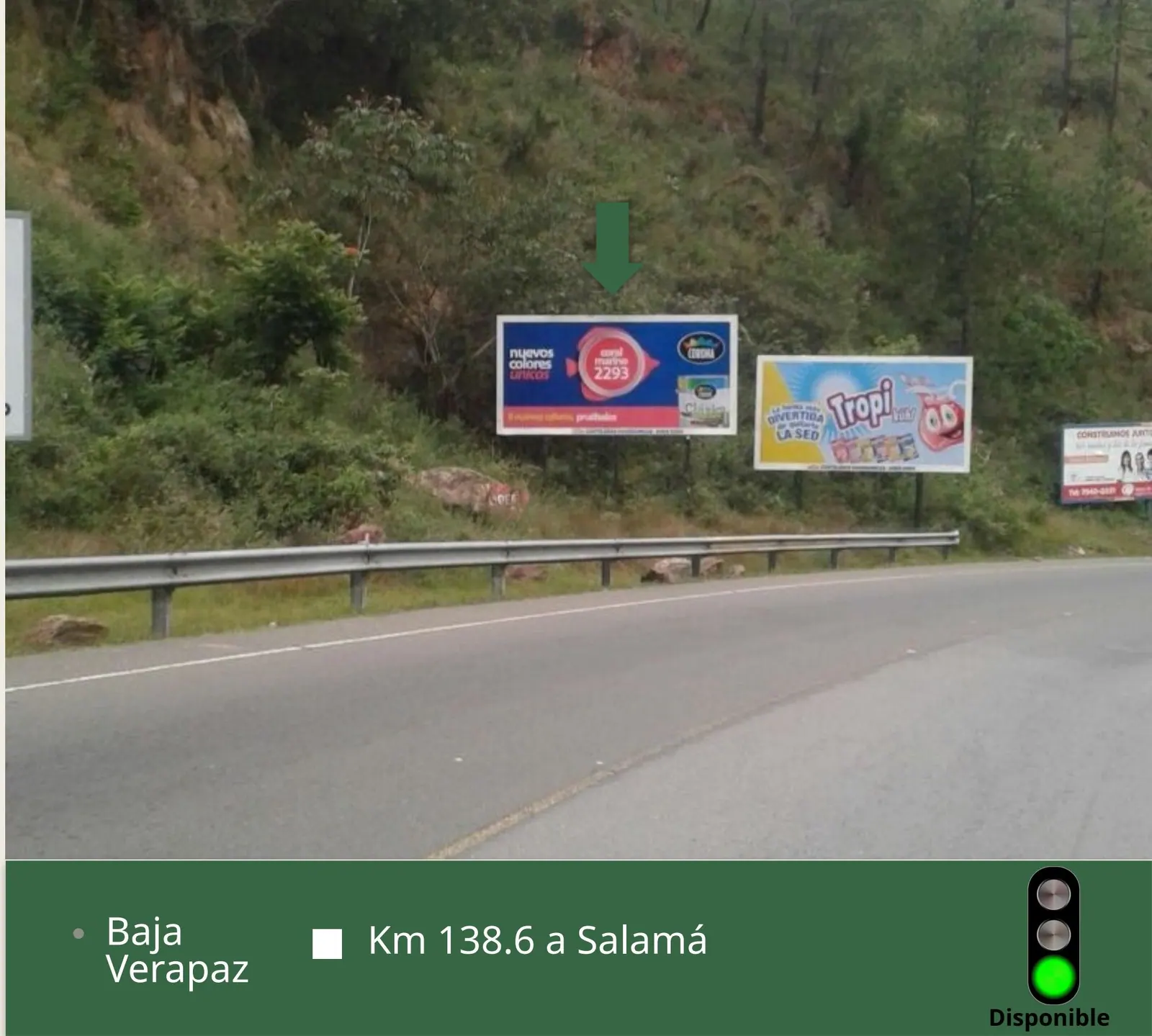 Valla AT-31 - Km 138.6 a Salamá