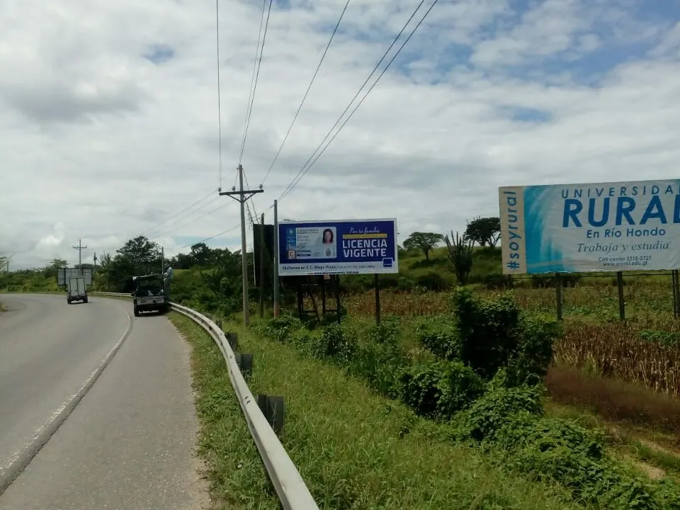 Valla AT-56 - Km 128.6 retorno a Teculután