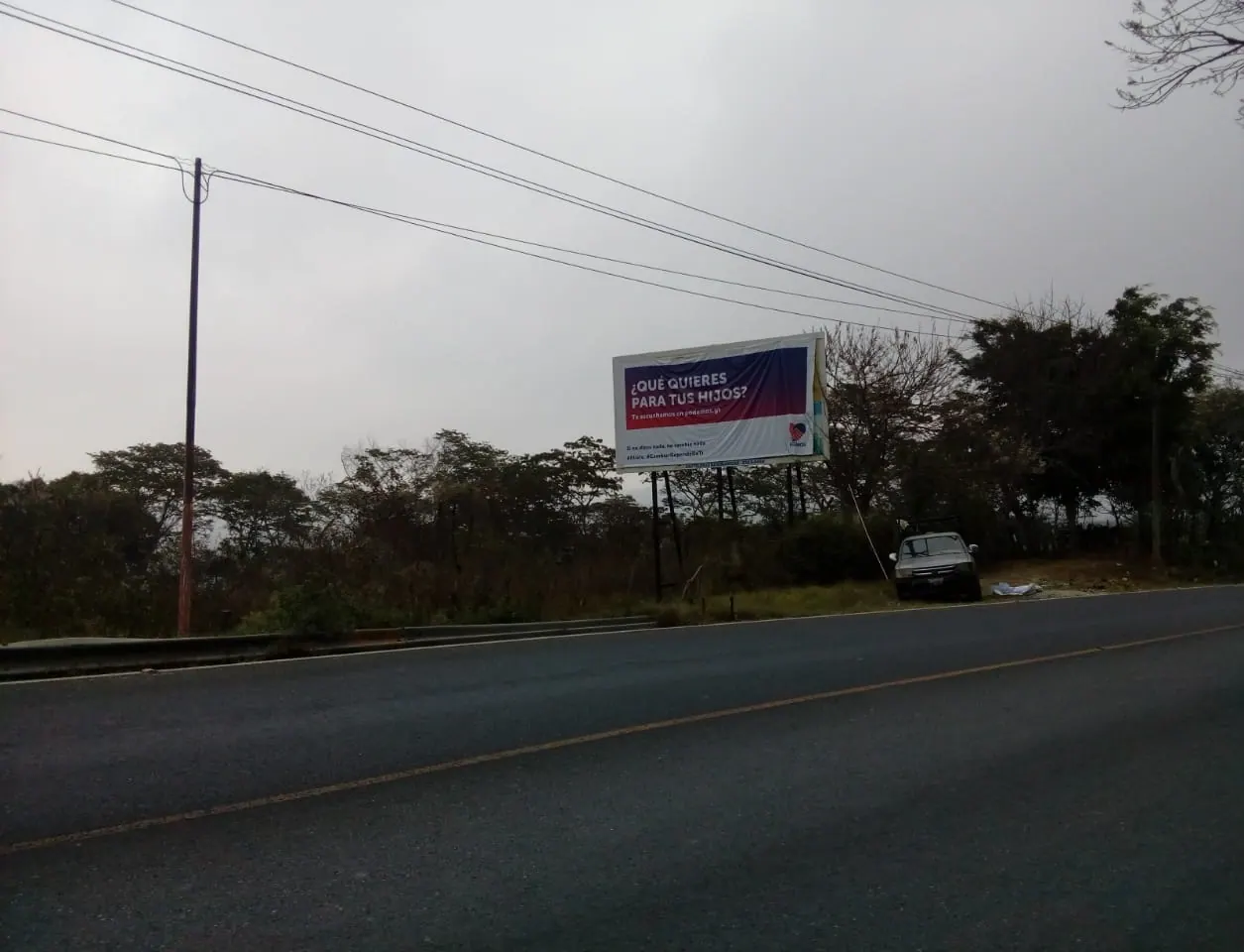Valla OR-15 - Km 85 a San José Acatempa
