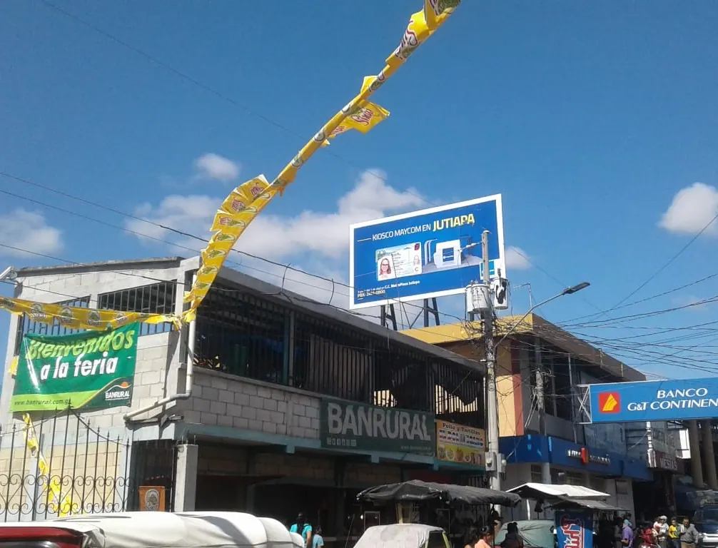 Valla OR-34 - Mercado de El Progreso Jutiapa (Salida)