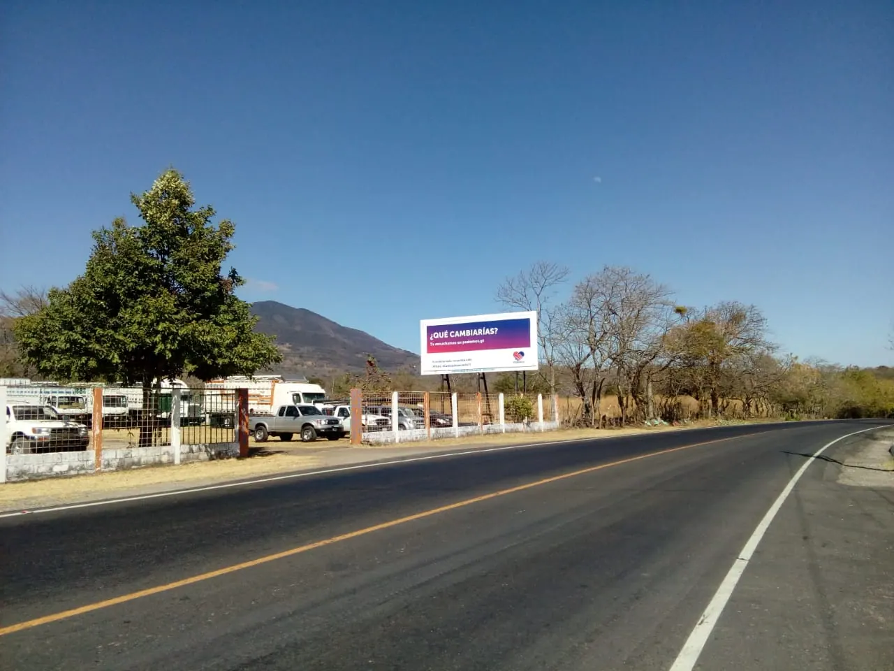 Valla OR-49 - Km 129.5 a Asunción Mita (Salida)