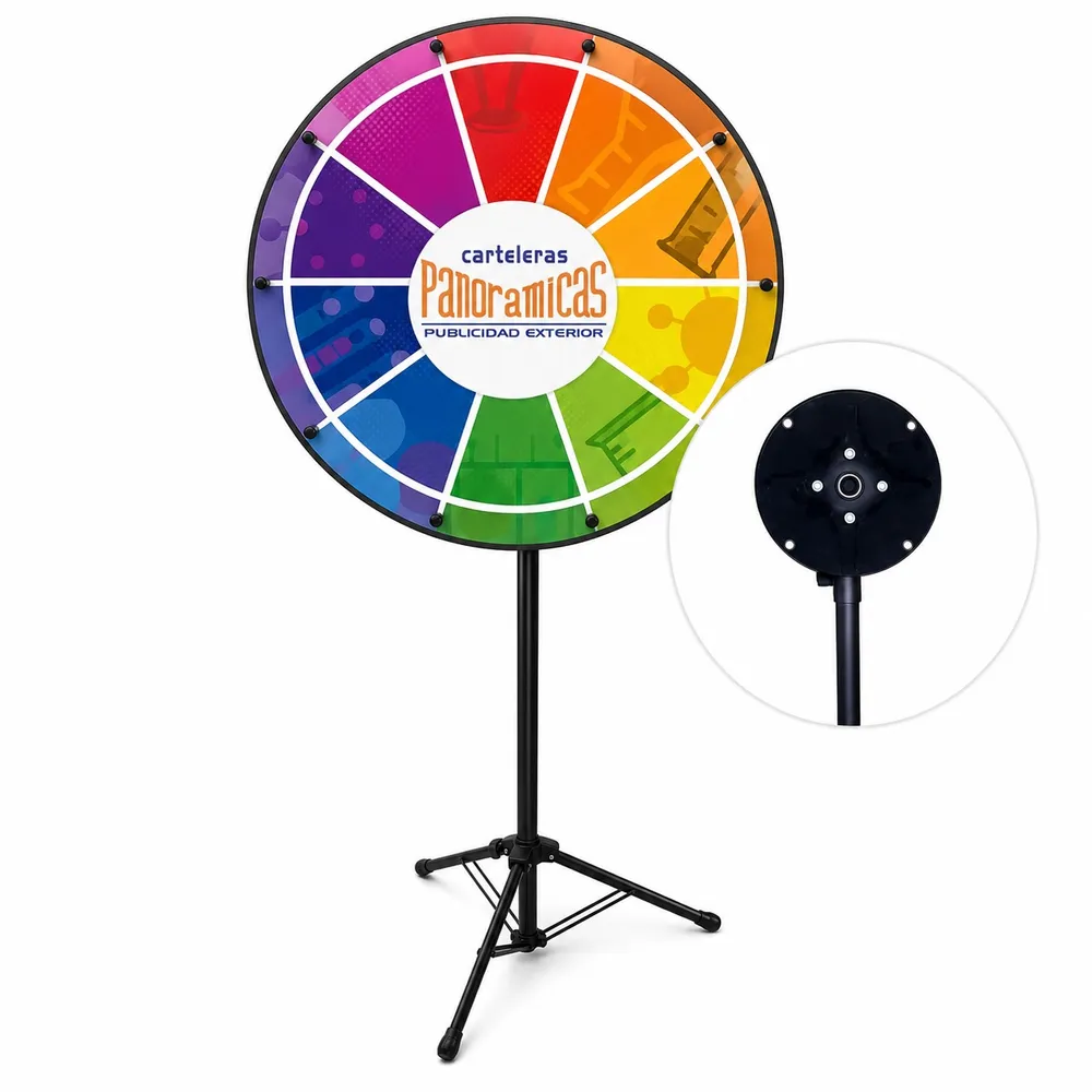 Display Tipo Ruleta — 1.00 x 1.00 m — display publicitario