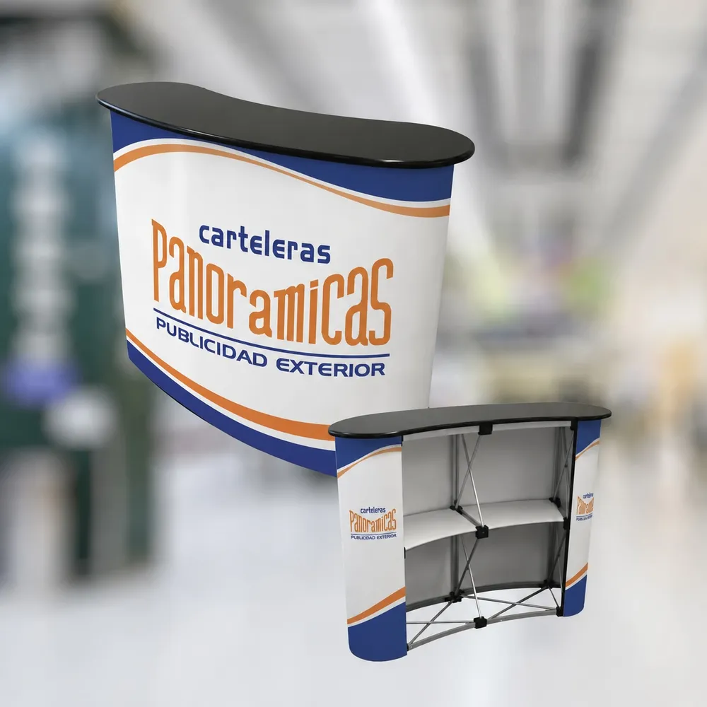 Mesa Promocional Magnética — 2.20 x 0.86 m — display publicitario