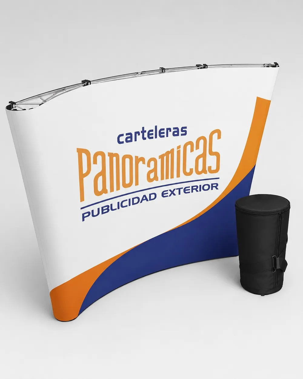 Pared Curva Magnética — 2.80 x 2.30 m — display publicitario