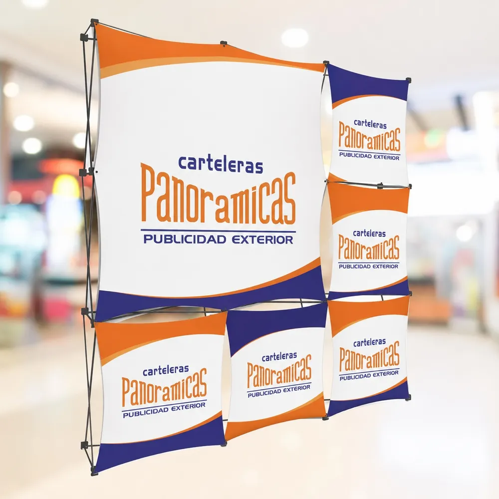 Pared Promocional Pop Up para Ojetes — 2.235 x 2.235 m — display publicitario